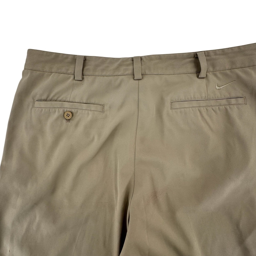 Nike Golf‎ Shorts Mens 34 Khaki Dri Fit Standard Fit Flat Front Pockets - Picture 6 of 9
